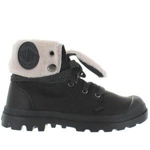 LEATHER PALLADIUM BOOTS WITH FUR LINING
